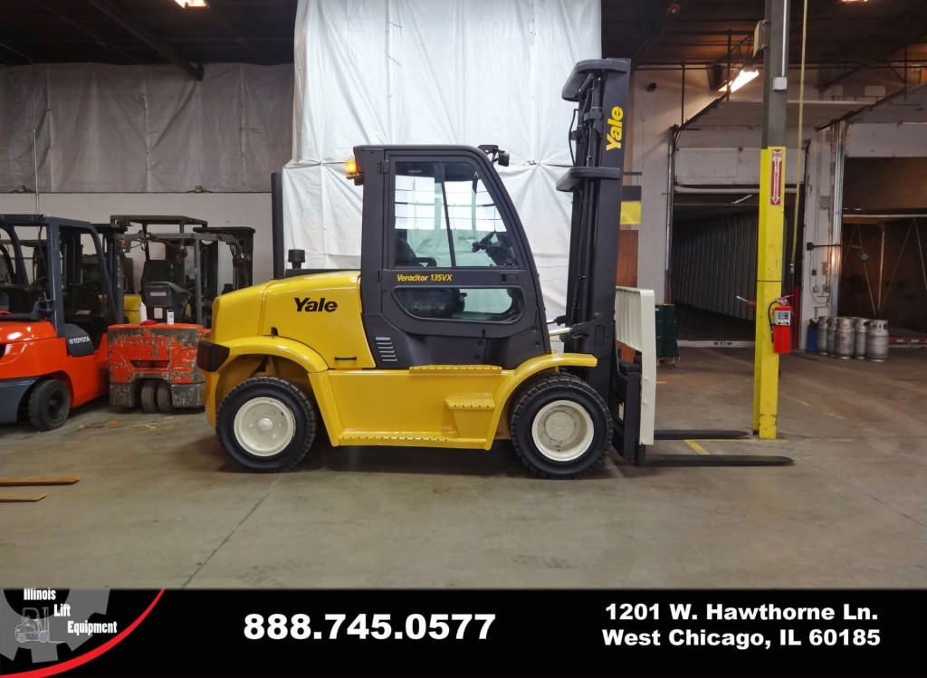  2008 Yale GDP135VX Forklift on Sale in Indiana